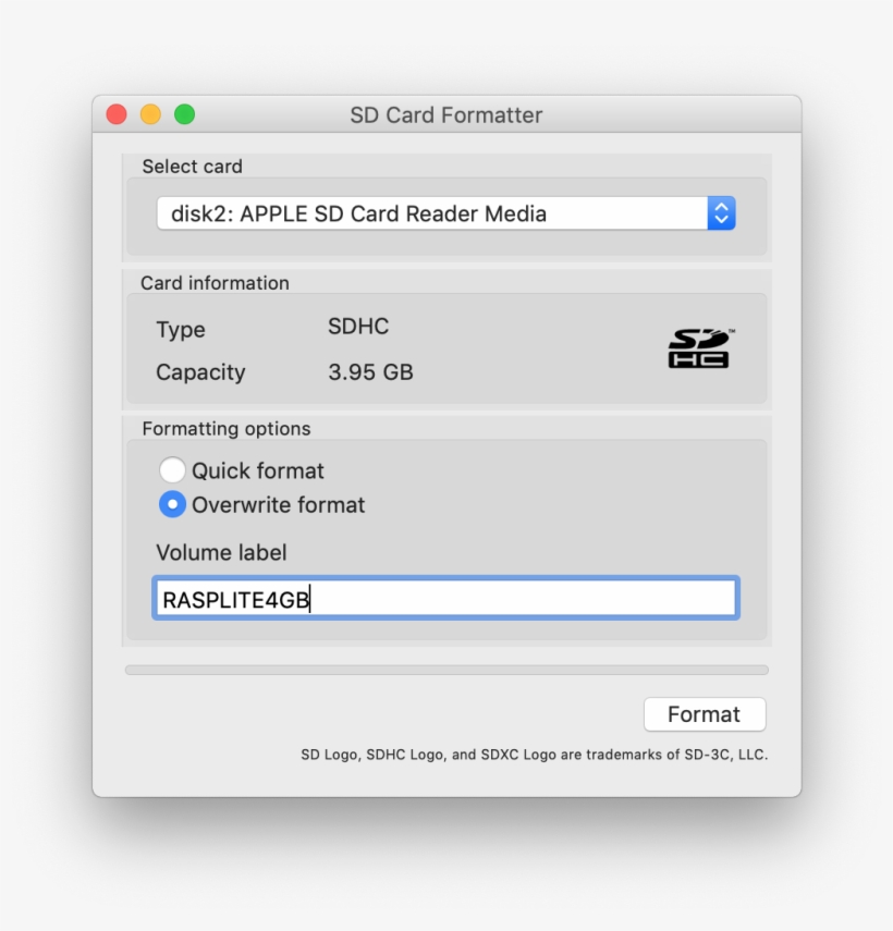 Format An Sd Card For Raspberry Pi Using The Sd Card - Sd Card, transparent png #8468257