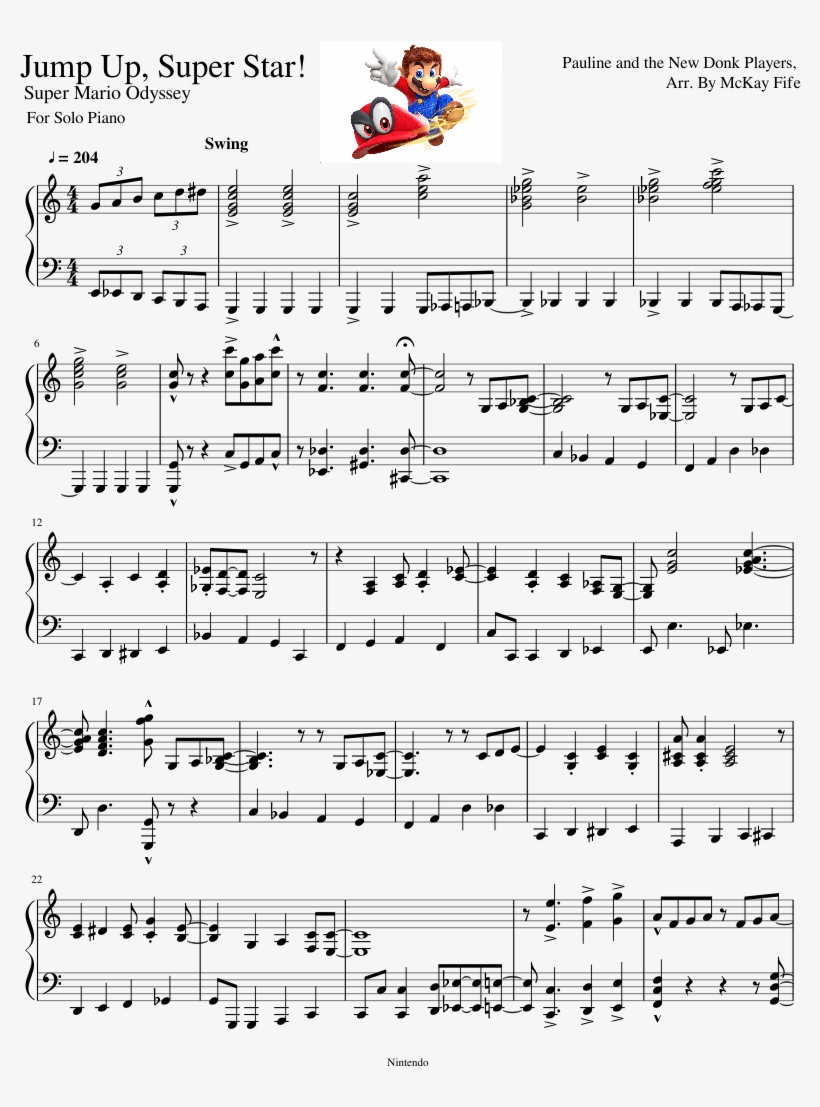 Jump Up, Super Star - Jump Up Super Star Piano, transparent png #8468293