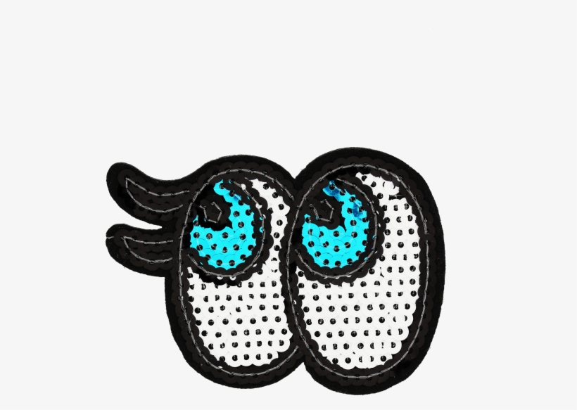 Sequins Big Eyes - Slip-on Shoe, transparent png #8468579