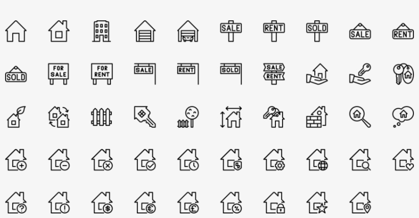 Free Png Download Real Estate For Sale Icons Png Images - Icon Web Real Estate, transparent png #8469659