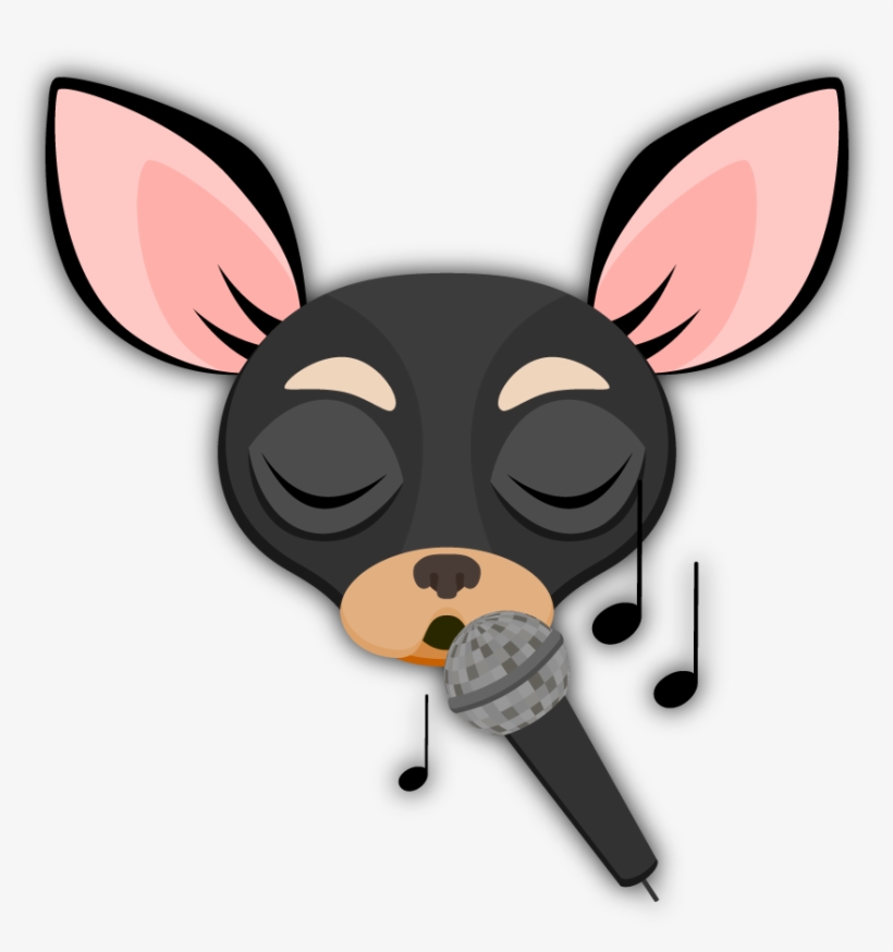 Black Tan Chihuahua Emoji Stickers For Imessage - Sticker, transparent png #8470498