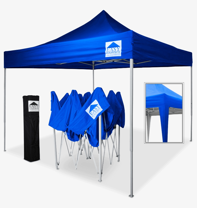 Waterproof Pop-up Gazebo [3x3m / 10'x10'] Blue - Pop Up Gazebos, transparent png #8470511