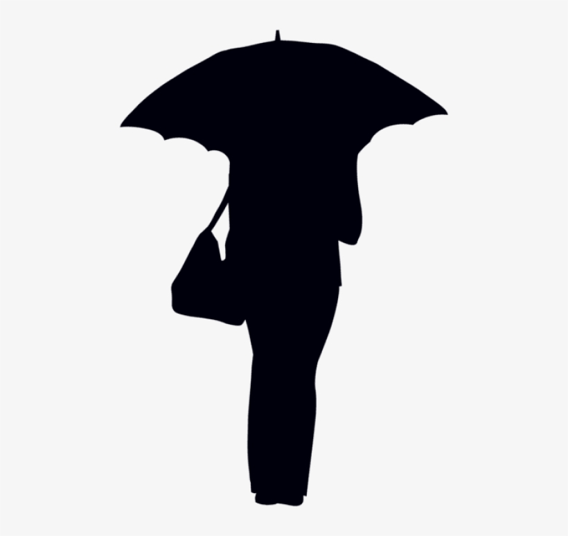 Free Png Woman With Umbrella Silhouette Png Png - Umbrella, transparent png #8471145