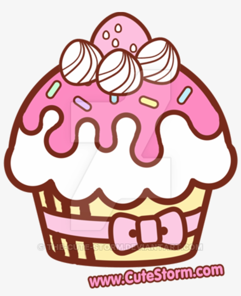 Cupcake Sticker - Cupcake Hello Kitty Em Png, transparent png #8471148