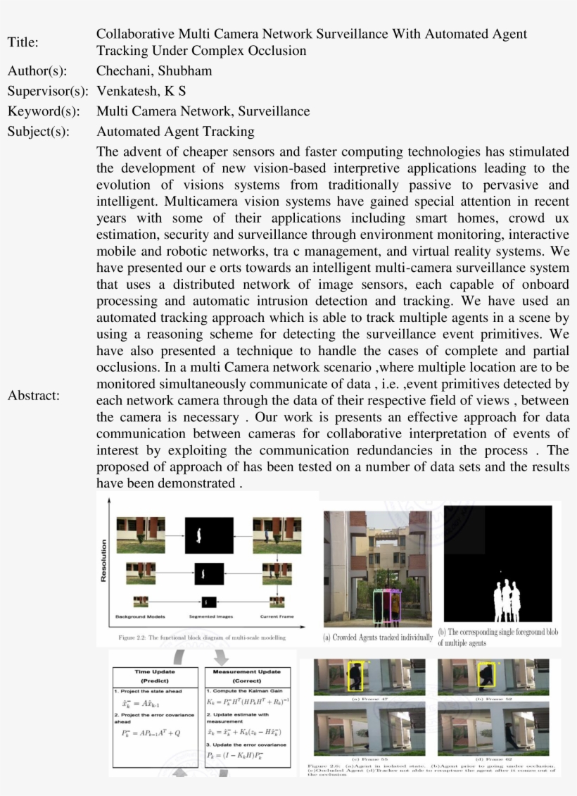 Collaborative Multi Camera Network Surveillance With - Document, transparent png #8471171