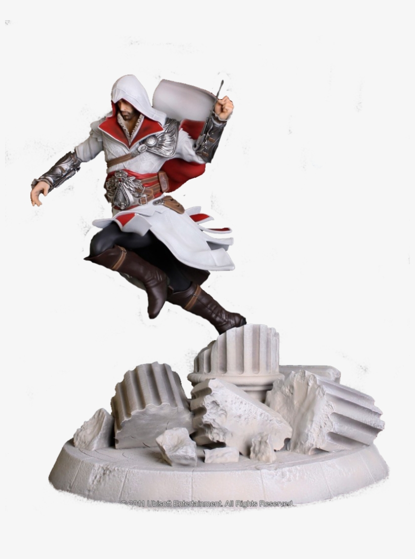 Ezio-f9 - Assassin's Creed Ezio Statue, transparent png #8472109