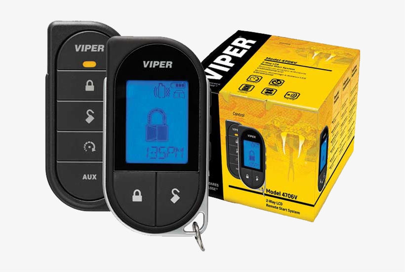 Viper 4706v 2-way Remote Starter - Viper Lcd 2 Way Remote Start System, transparent png #8472157