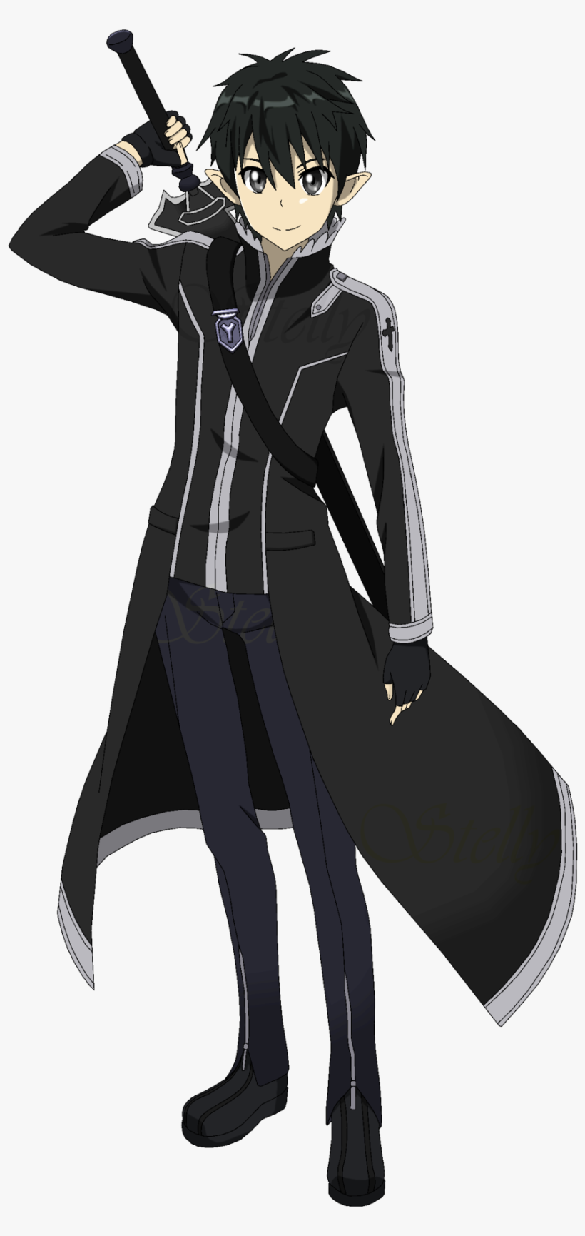 Another Character Requiring A Long, Black Trench Coat - Sword Art Online Alo Kirito, transparent png #8472928