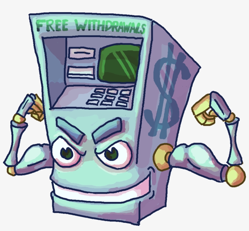 Atm Machine Drawing At Getdrawings - Drawing Of An Atm Machine, transparent png #8473622