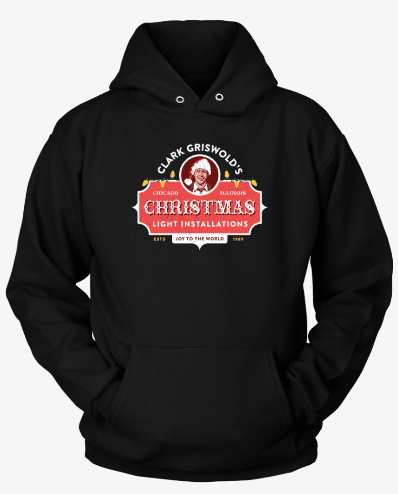 Clark Griswold's Christmas Light Installations Hoodie - Funny Hoodie Designs, transparent png #8474050