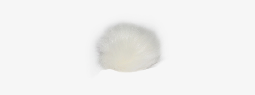 White Faux Fur Pom Pom - Snow, transparent png #8474207