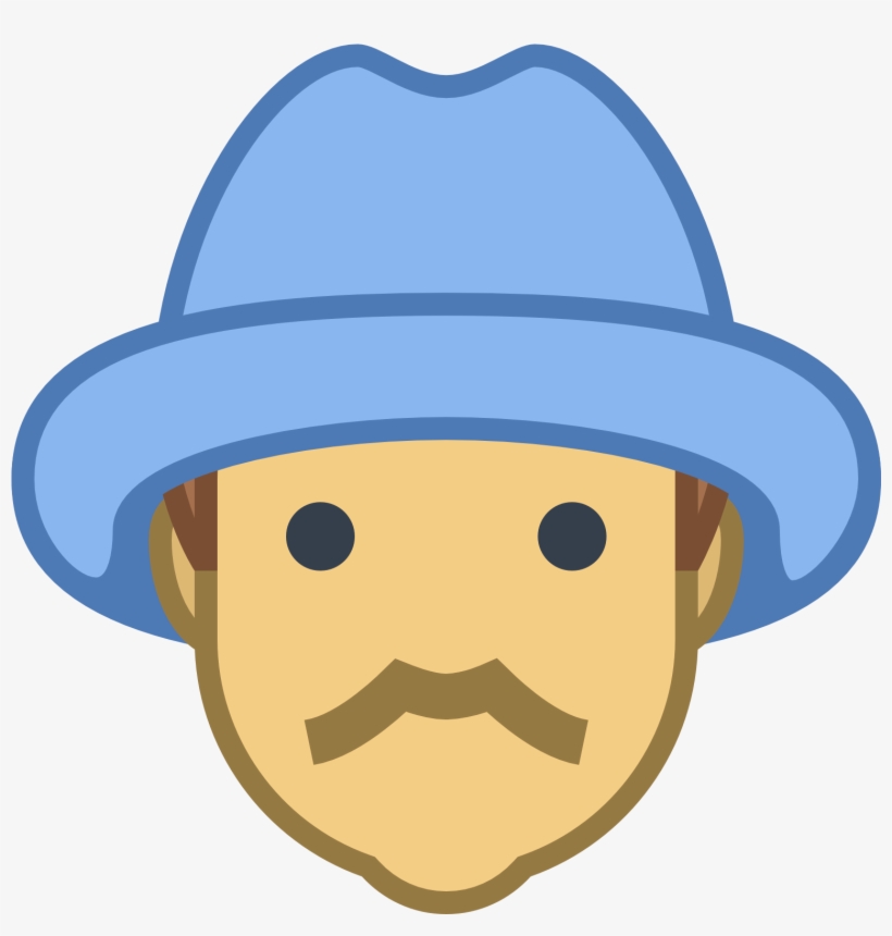Farmer Male Icon - Farmer Head Png, transparent png #8475074