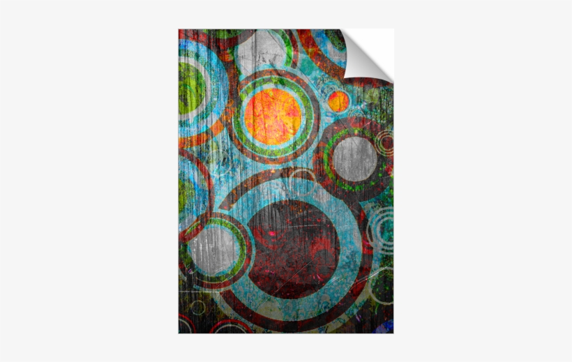 Grunge Retro Vintage Circles Pattern - Circle, transparent png #8475692