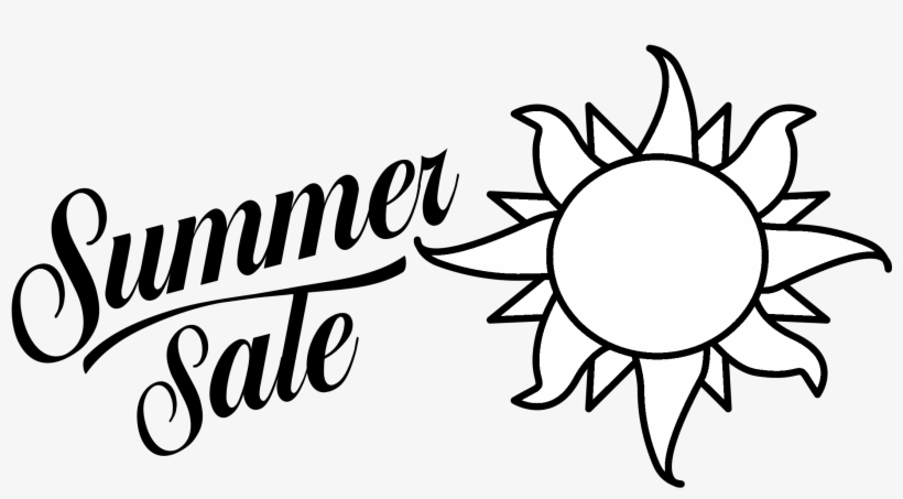 Microsoft Summer Sale Logo Black And White - Summer Sale, transparent png #8476471