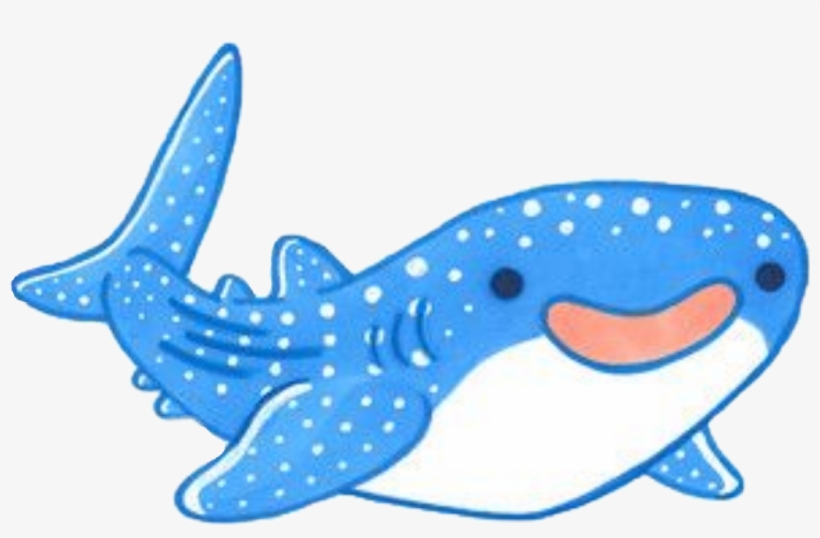 Cartoon Sticker - Happy Whale Shark - Free Transparent PNG Download