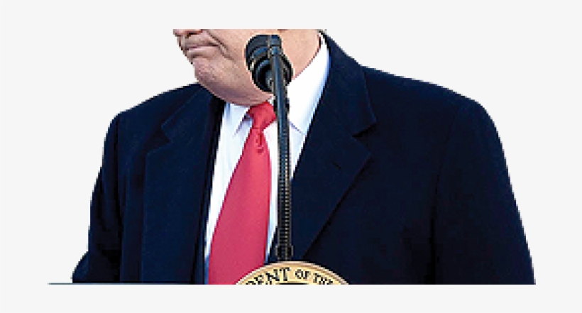 Trump Concedes To Temporarily End Shutdown, Without - Formal Wear, transparent png #8477593