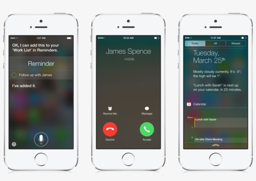 Daylite Ios Integration - Siri Phone, transparent png #8478131