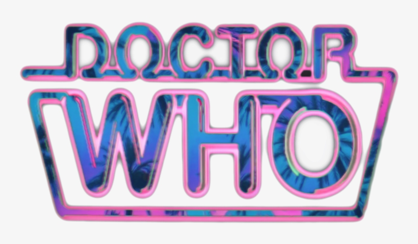 I Made A Vaporwave Doctor Who Logo - Doctor, transparent png #8478285