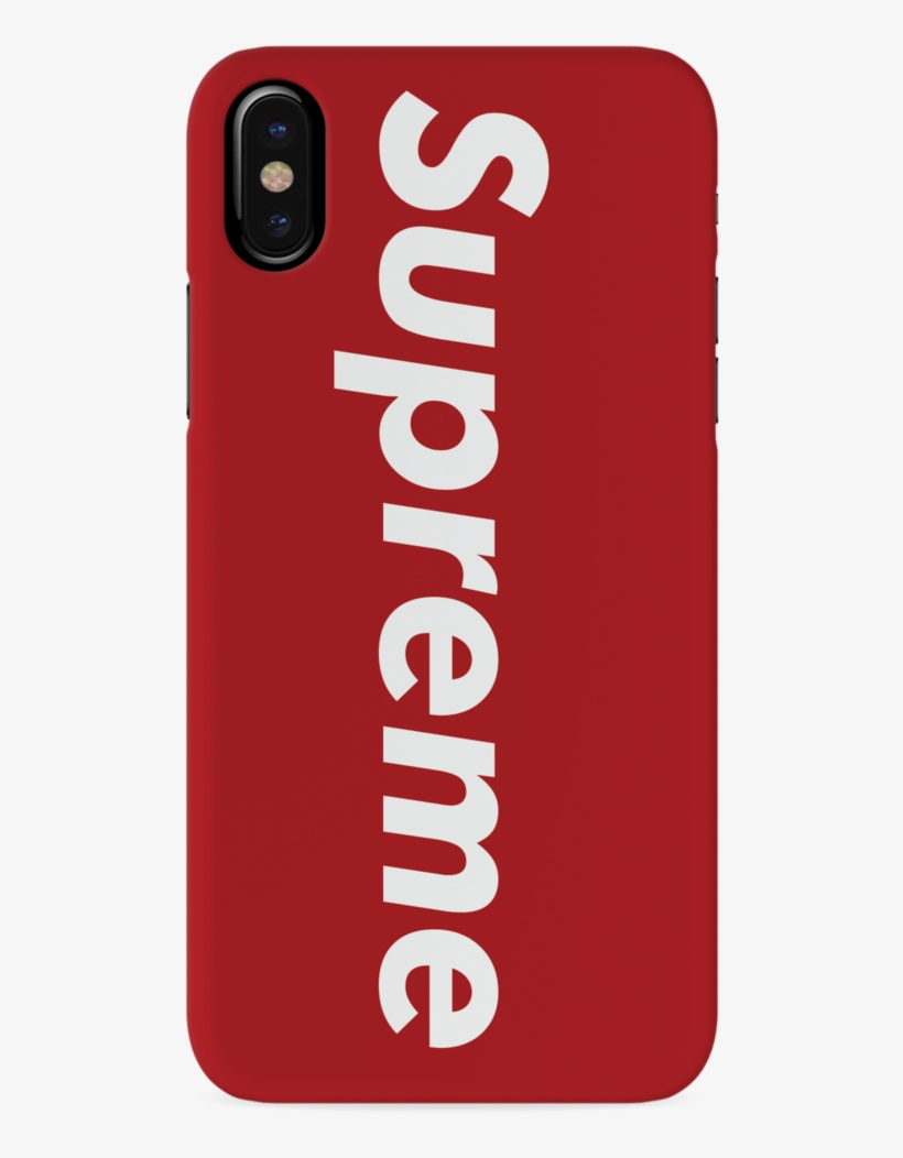 Supreme Red Cover Case For Iphone X - Mobile Phone Case, transparent png #8478774