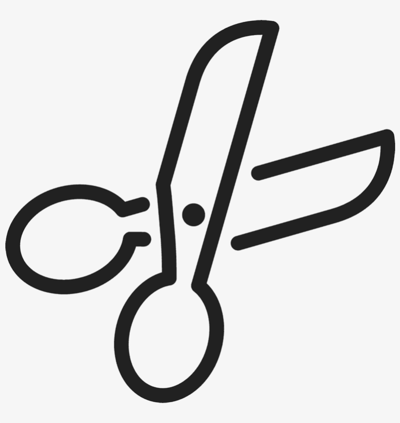 Scissor Icon Rubber Stamp - Scissor Icon, transparent png #8478828