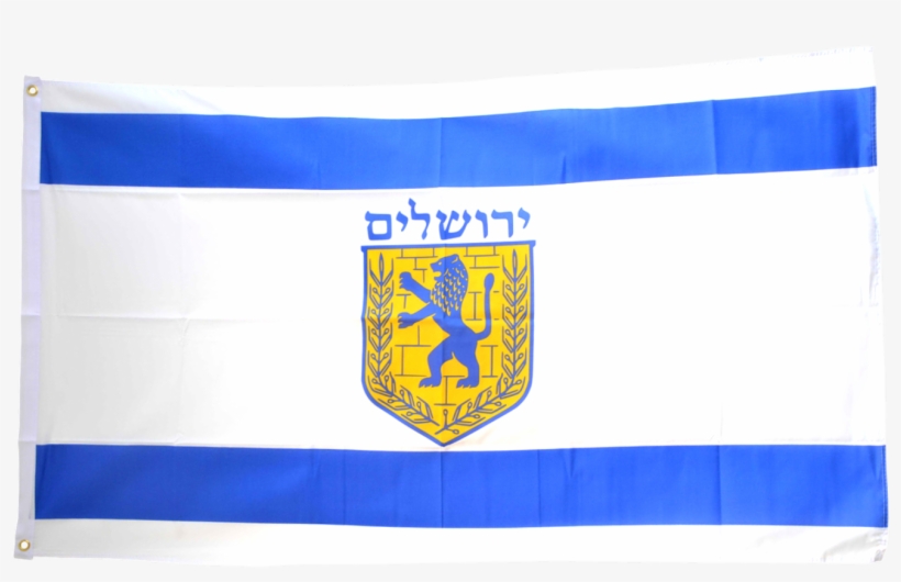 Israel Jerusalem Flag - Jerusalem, transparent png #8479184