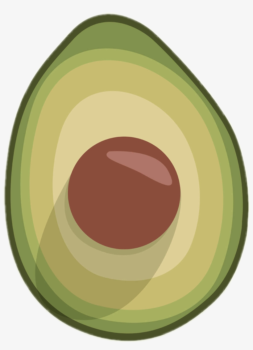 Avocado Avokado Tumblr Fruits Sticker Elf Png Avacado - Circle, transparent png #8479543