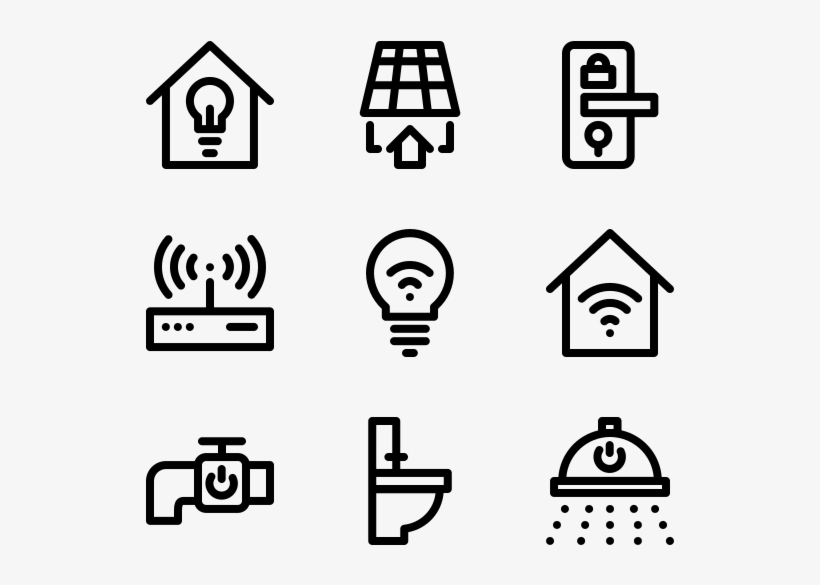 Smart Home - Business Line Icon Png, transparent png #8479551