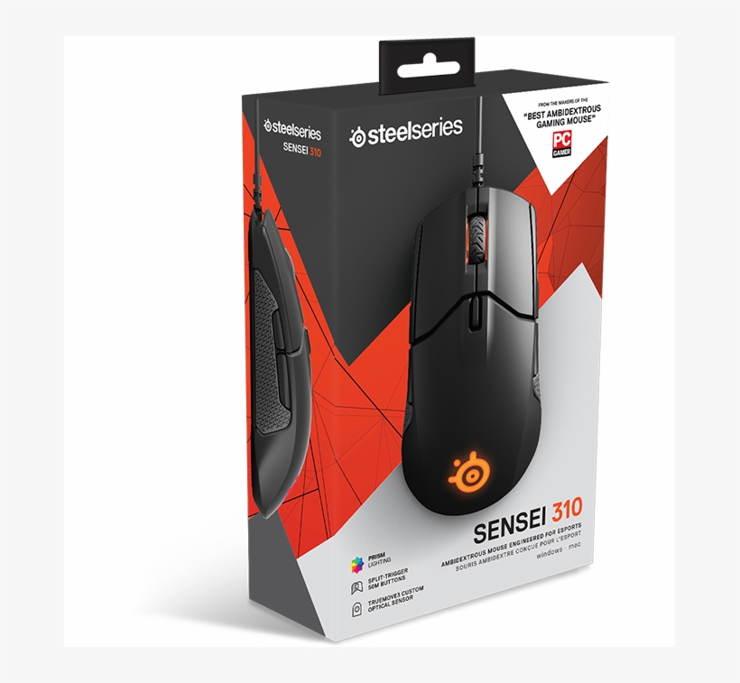 Steelseries Sensei 310 Gaming Mouse Steelseries Sensei - Steelseries Qck Heavy, transparent png #8479977