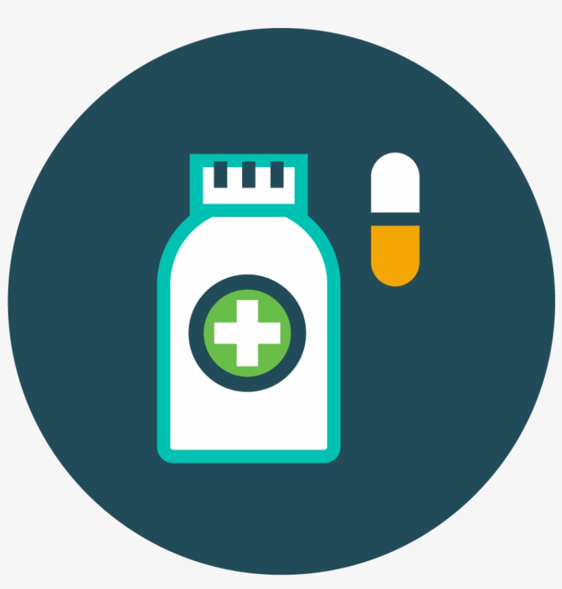 Clinic Location Pharmacy Services Icon - Circle, transparent png #8480240