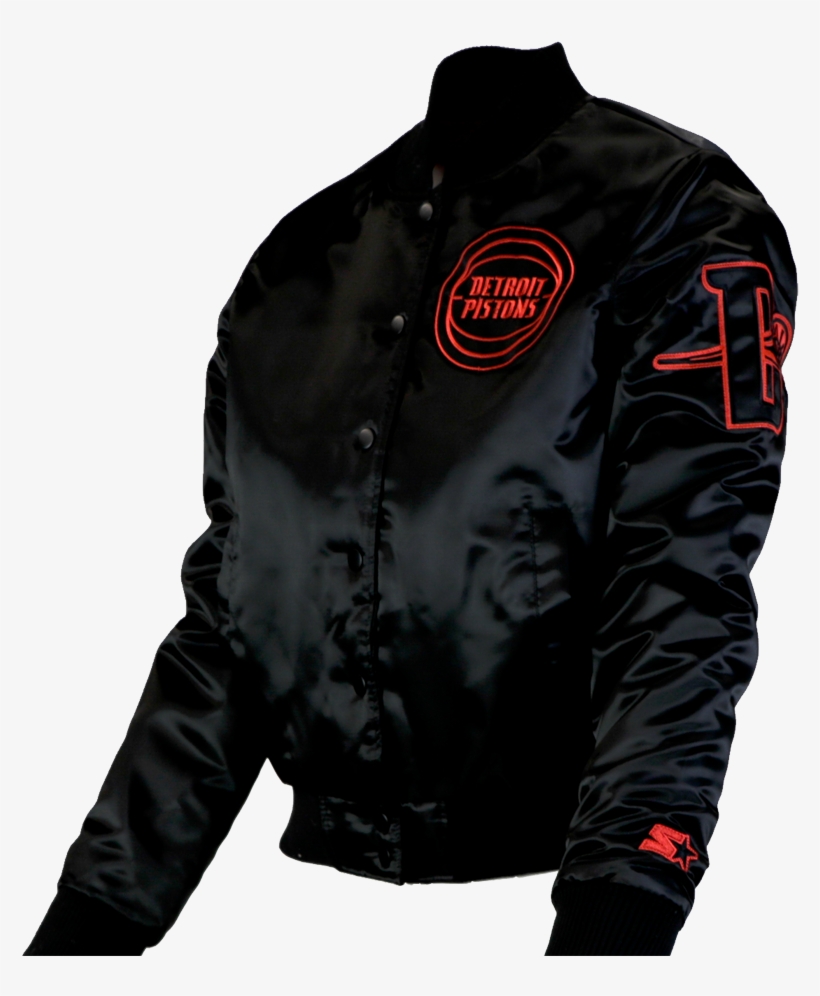 Detroit Pistons Starter Jacket "all Star Weekend" - Leather Jacket, transparent png #8480784