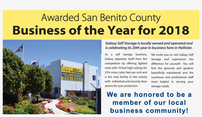 Galaxy Self Storage Is The Only Facility In Hollister - Tree, transparent png #8480870