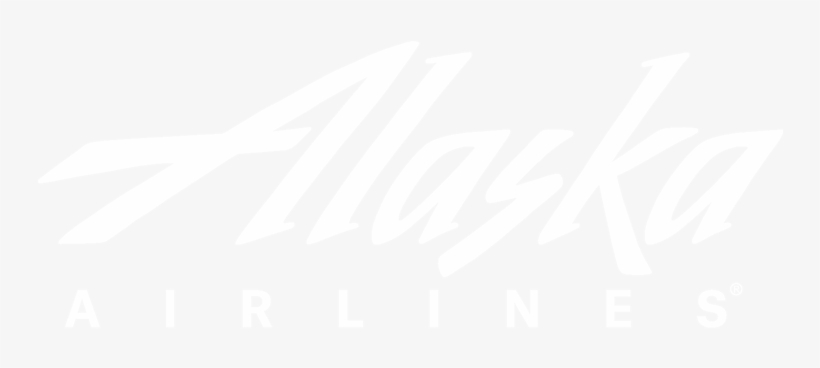 Alaska - Alaska Airlines Logo White, transparent png #8480993