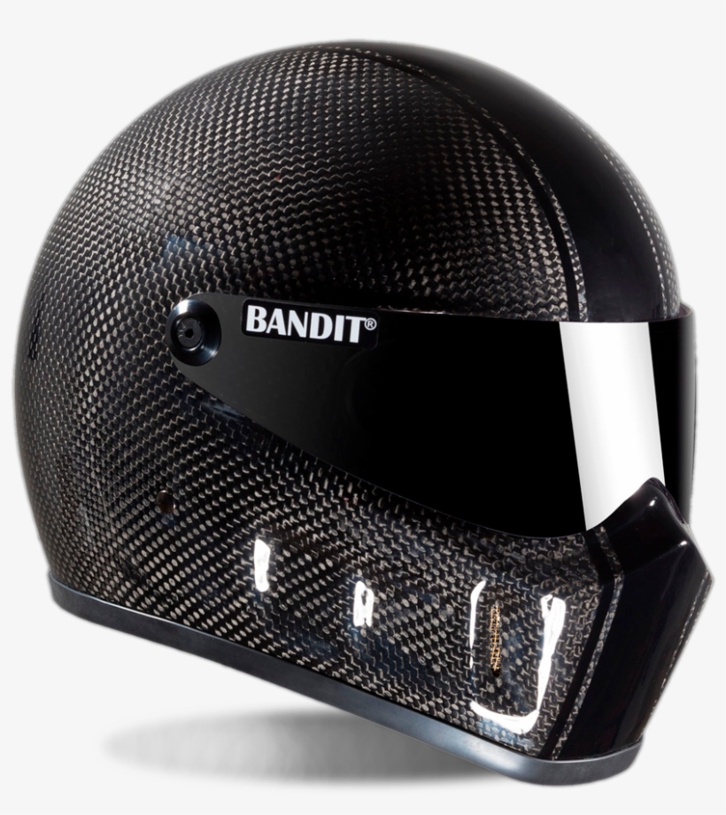 Bandit Helmets Super Street 2 Carbon - Helmet Bandit Super Street Silver, transparent png #8482803