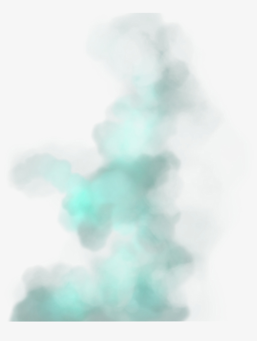 Ftestickers Effect Overlay Smoke Fog Green - Watercolor Paint, transparent png #8483600