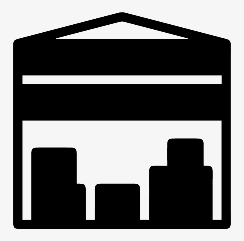 Warehouse Icon Png - Warehouse Silhouette, transparent png #8483634