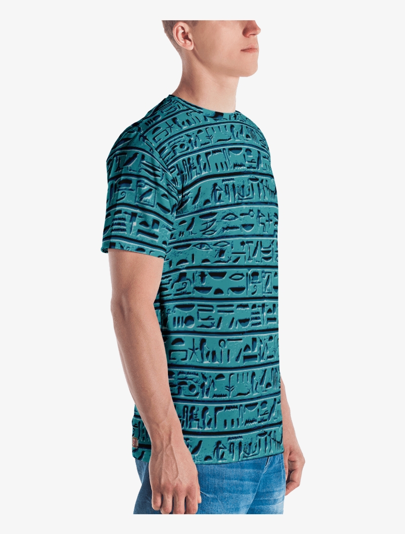 Egyptian Faience Hieroglyphics - T-shirt, transparent png #8484137