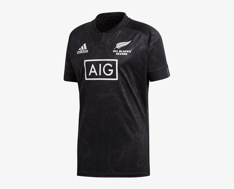 All Blacks Sevens Home Jersey - All Blacks Rugby Jersey 2018, transparent png #8484315