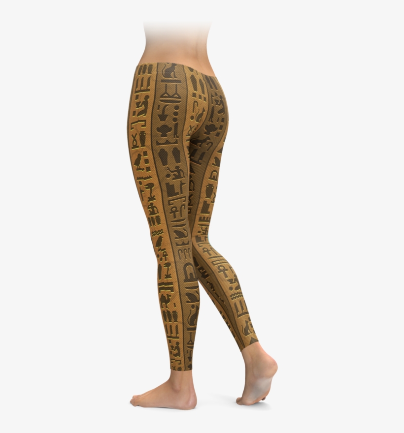 Hieroglyphics Leggings - Leggings, transparent png #8484373