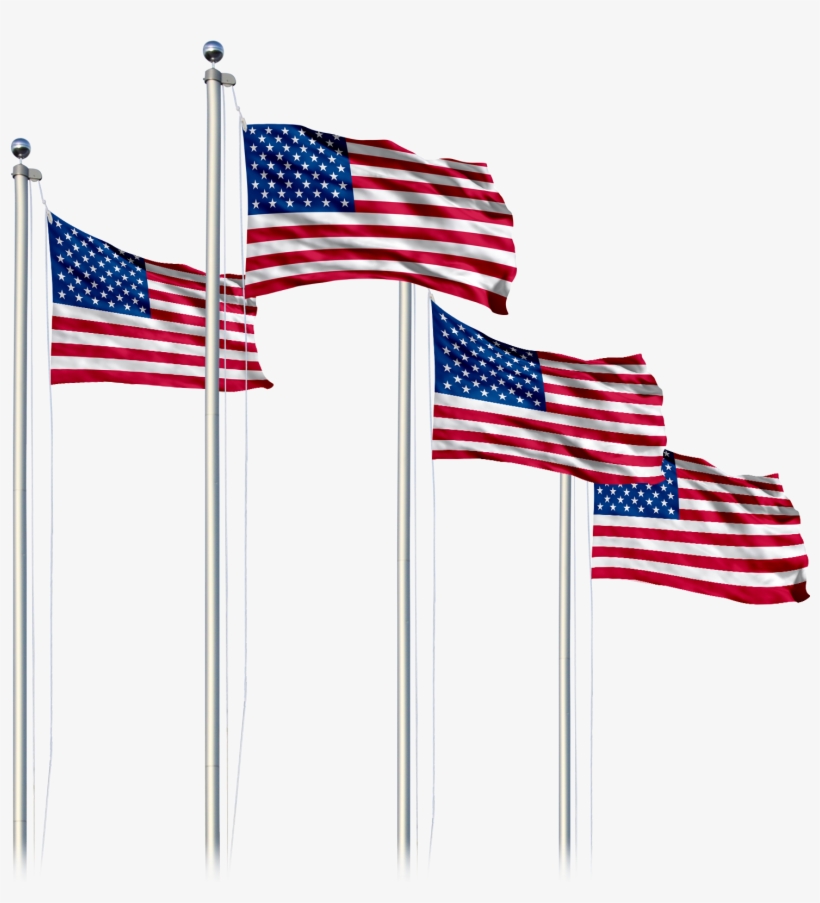 Usa Flag W/ Optional Flagpole - Png Usa Banner, transparent png #8484652