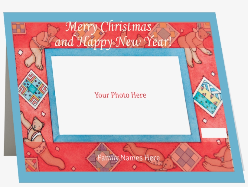 Artist Signature Holiday Photo Card "christmas Bears" - Picture Frame, transparent png #8485136