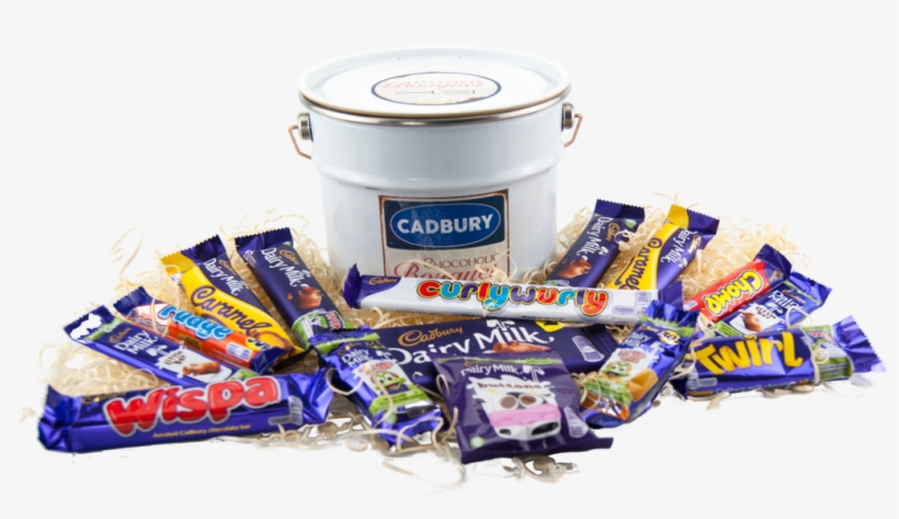 Cadbury Bucket Of Chocolate Retro Lever Lid Paint Pail - Selection Box, transparent png #8485218
