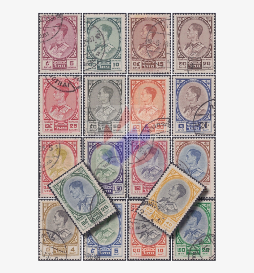 King Bhumibol Aduljadej Rama Ix 3rd Series Cancelled - Postage Stamp, transparent png #8485354