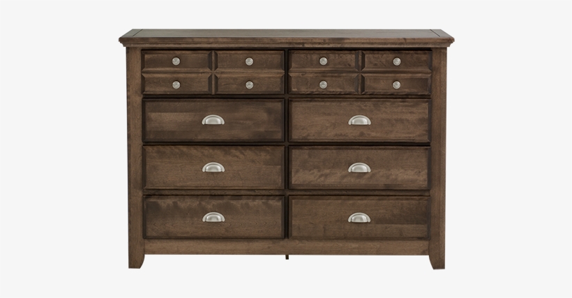 Image For Dark Brown Birch 8-drawer Dresser From Brault - Sideboard, transparent png #8486176