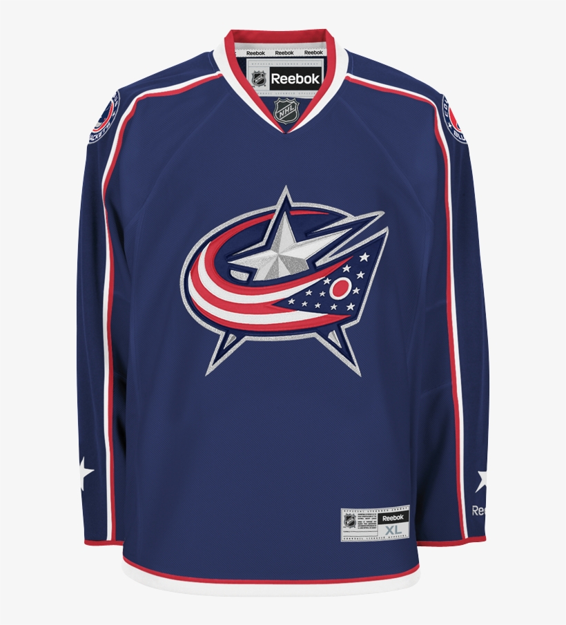 Blue Jackets Foligno Jersey, transparent png #8487259