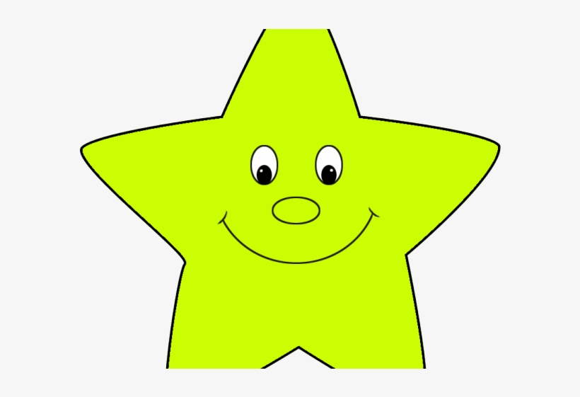 Neon Clipart Green Star - Cartoon, transparent png #8487449
