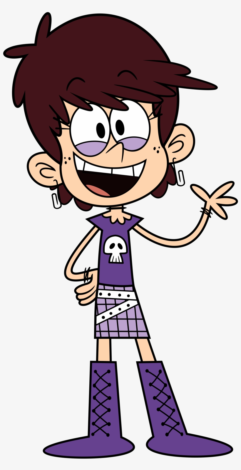 Vector Luna Waving By Toaackar-dbnjtbt - Loud House Luna And Sam, transparent png #8488156
