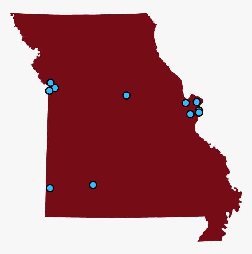Planned Parenthood Centers - Missouri Outline, transparent png #8488693