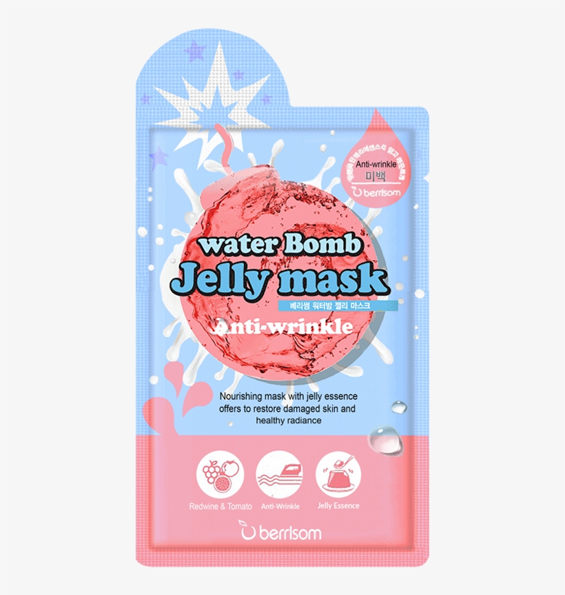 Waterbomb Jelly Mask - Berrisom Water Bomb Jelly Mask, transparent png #8488816