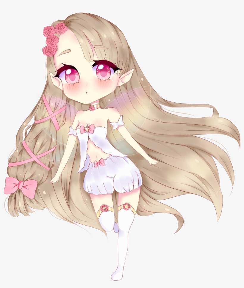 I Will Draw Anything In Cute Anime Chibi Style - Cutesy Anime Girl Transparent Background, transparent png #8489023