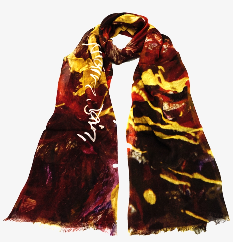 Red Abstract Scarf - Scarf, transparent png #8489373